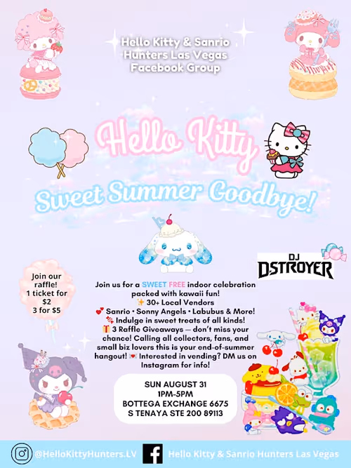 Hello kitty Sweet Summer Goodbye Pop-up Event Image