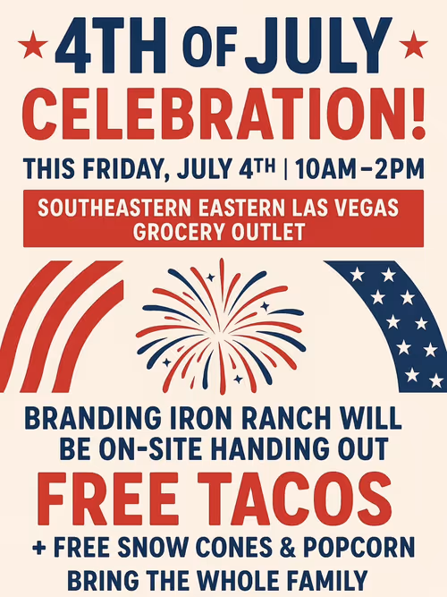 4th of July Celebration at South Eastern Las Vegas Grocery Outlet  Event Image
