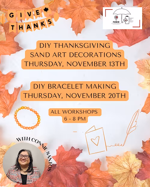 DIY Thanksgiving Sand Art Decorations Event Image