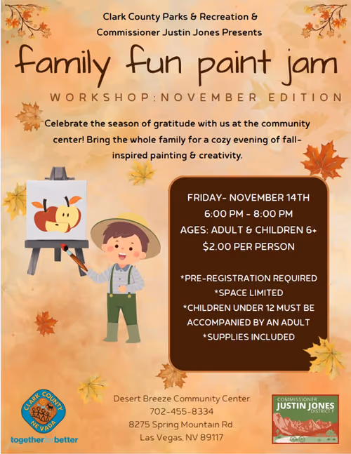 Family Fun Paint Jam Event Image