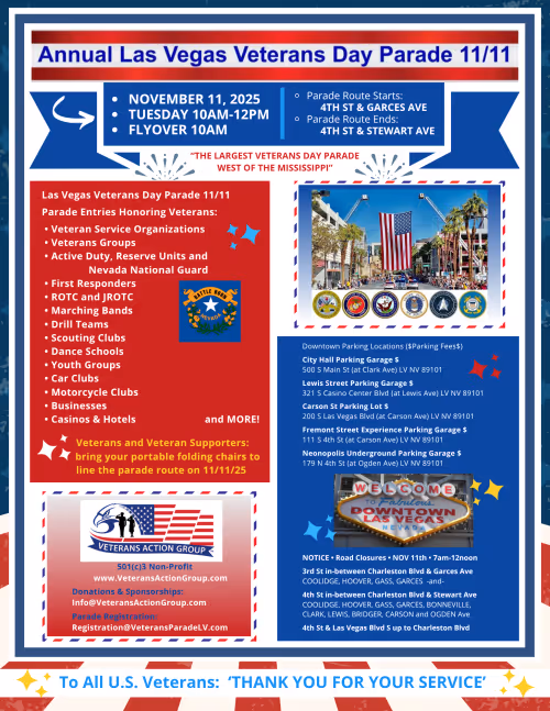 Las Vegas Veterans Day Parade Event Image