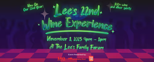 Lee’s 22nd Wine Experience Event Image