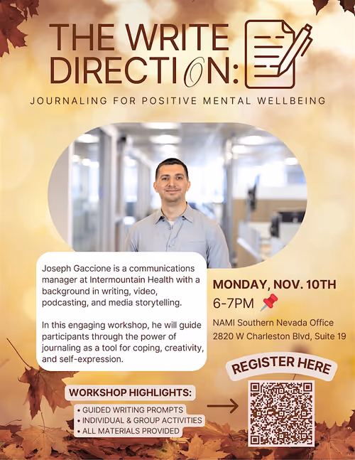 The Write Direction: Journaling for Positive Mental Wellbeing Event Image