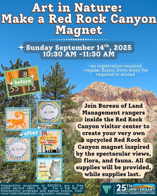 Art in Nature: Make a Red Rock Canyon Magnet Event Image