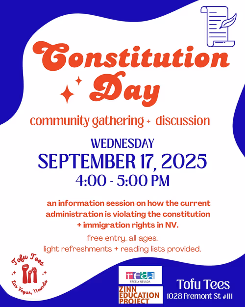 Constitution Day community gathering and discussion Event Image