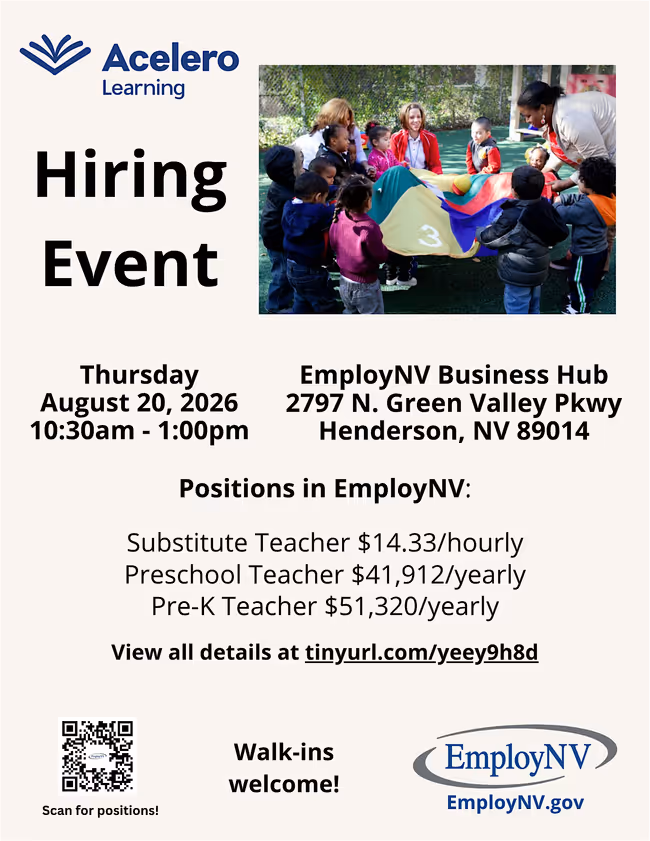 Acelero Learning Hiring Event Event Image