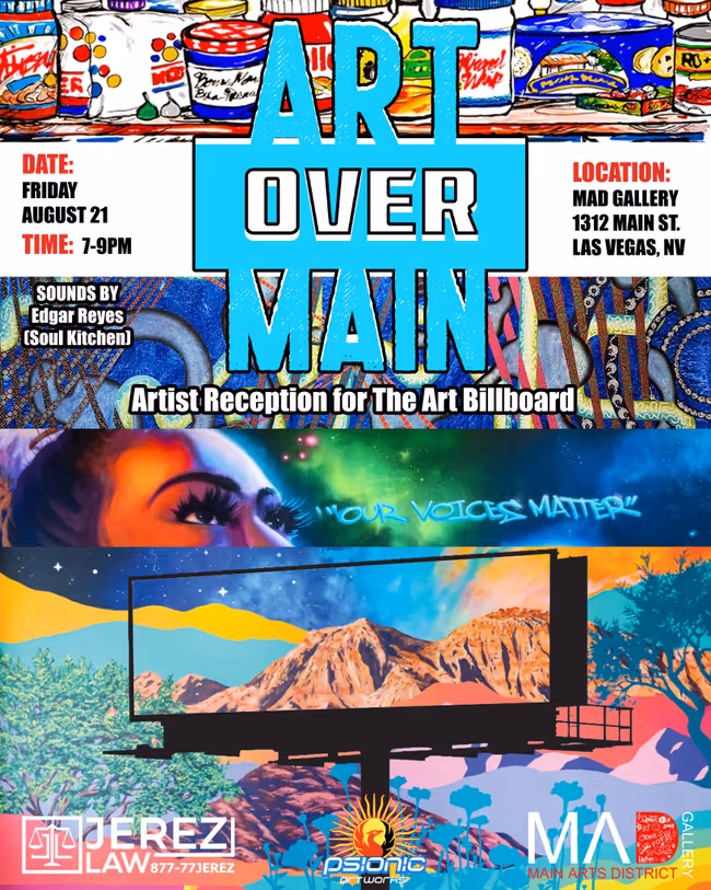Art Over Main, Artist Reception for The Art Billboard Event Image