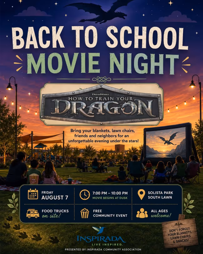 Back to School Movie Night: How to Train Your Dragon Event Image