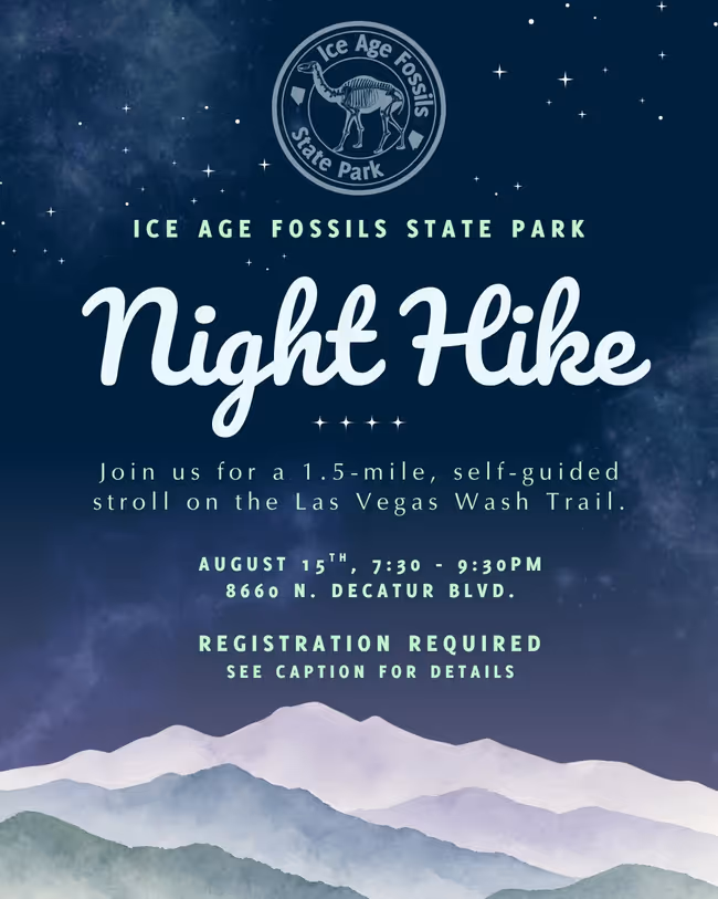 Ice Age Fossils State Park Night Hike Event Image