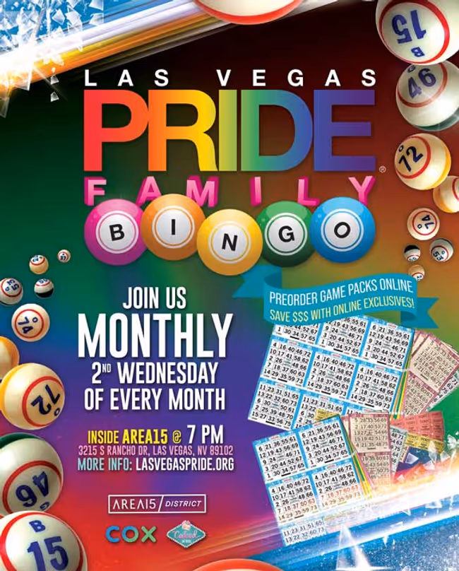 PRIDE Family Bingo Event Image