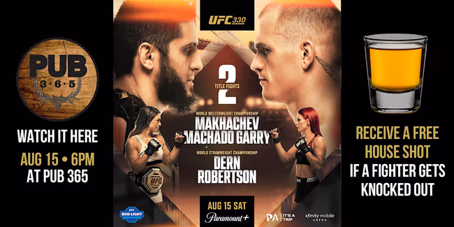 UFC 330: Makhachev vs Machado Garry at Pub 365 Event Image