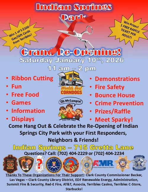 Indian Springs Park Grand Re-opening Event Image