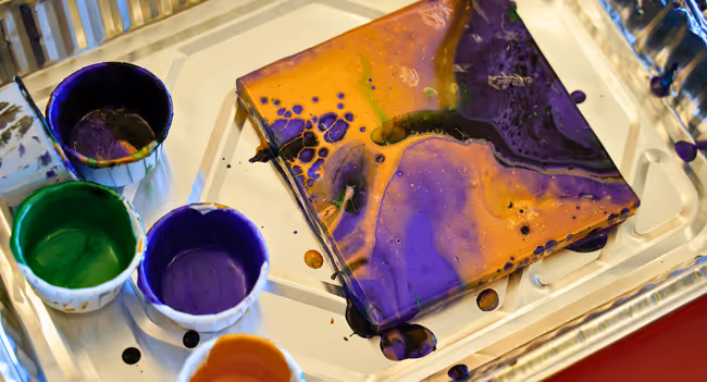 Painting Without Brushes Art Exhibit Reception Event Image