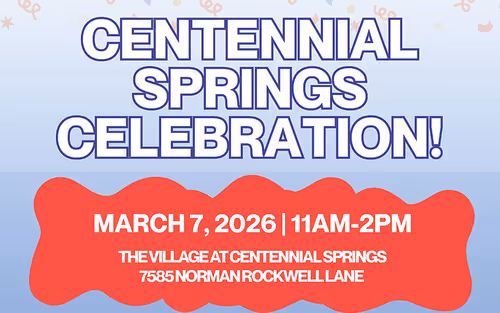 Centennial Springs Celebration Event Image