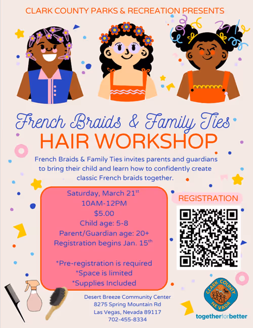 French Braids & Family Ties: Hair Workshop Event Image