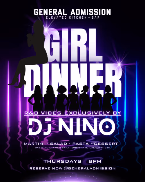 Girl Dinner at General Admission Event Image