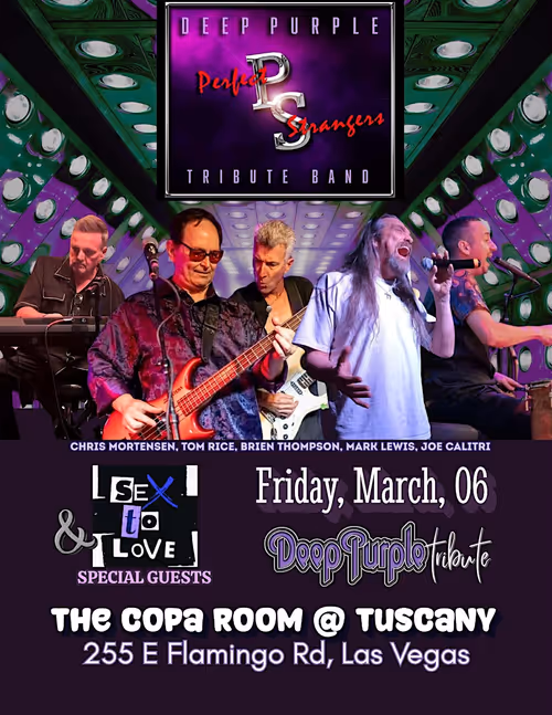 Sex to Love & Perfect Strangers at the Copa Room Event Image