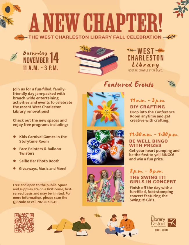 A New Chapter! The West Charleston Library Fall Celebration Event Image