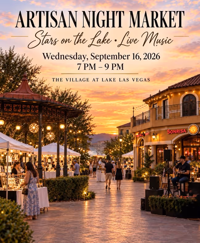 Artisan Night Market at The Village at Lake Las Vegas Event Image