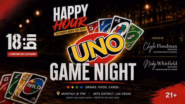 Arts District UNO Night Out: Cards, Connections & Chill Vibes Event Image