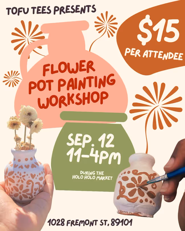 Flower Pot Painting Workshop Event Image