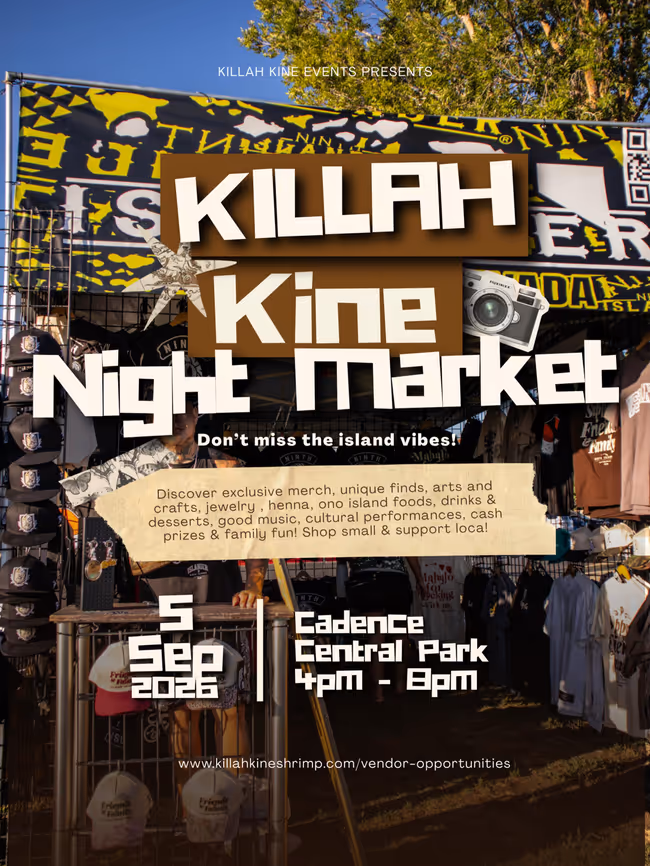 Killah Kine Night Market at Cadence Central Park Event Image