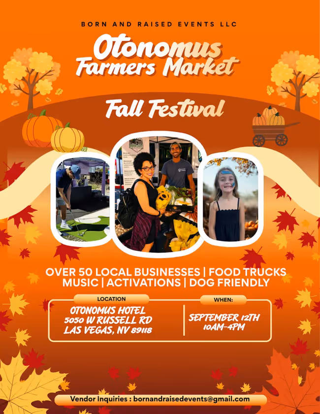 Otonomus Farmers Market Fall Festival Event Image
