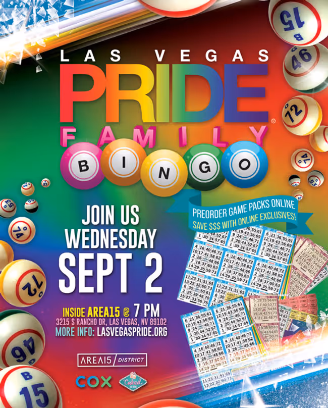 PRIDE Family Bingo Event Image