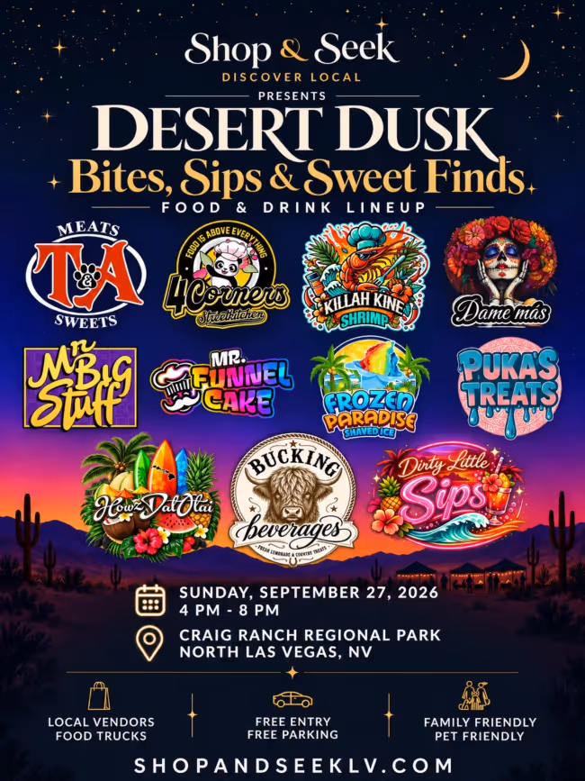  Shop & Seek Presents: Desert Dusk Event Image