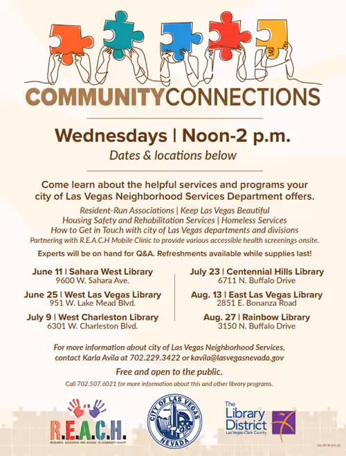 Neighborhood Services Free Community Connections Event Image