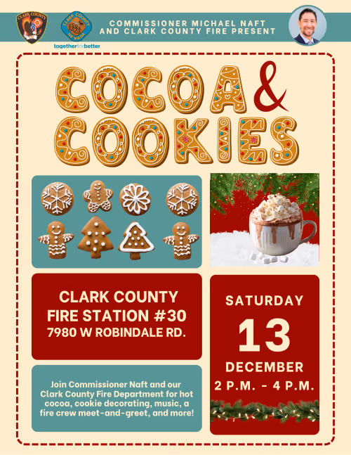 Cocoa and Cookies at Clark County Fire Station 30 Event Image