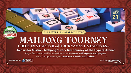 Mission: Mahjong Tournament at HyperX Arena Event Image