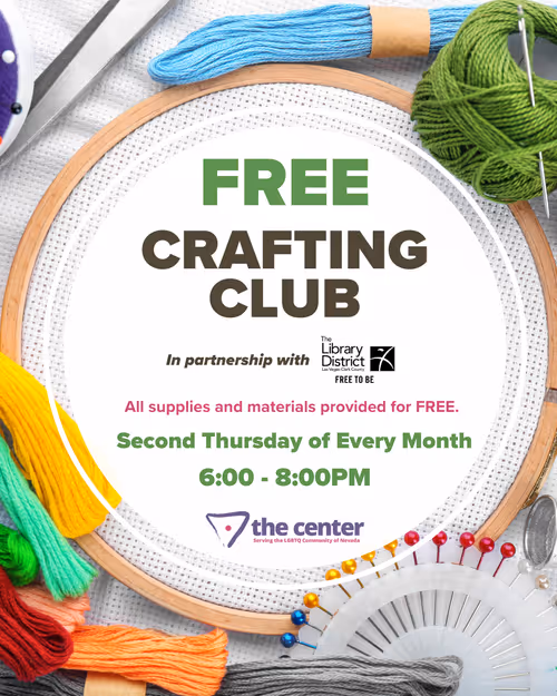The LGBTQ Center Crafting Club Event Image
