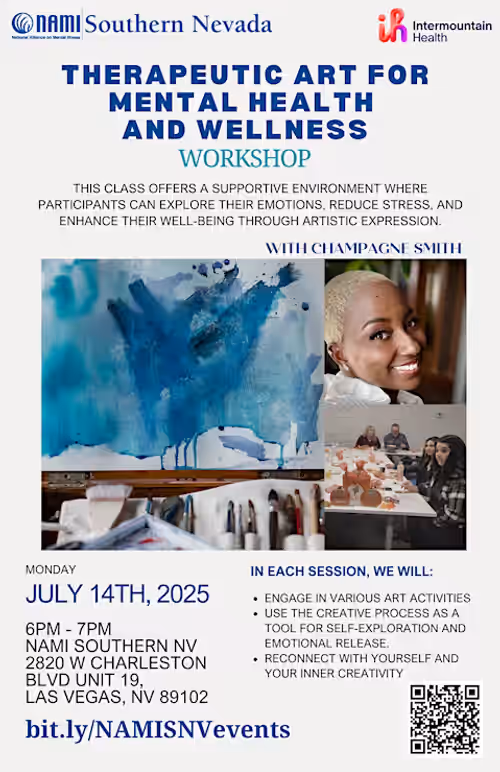 Therapeutic Art for Mental Health & Wellness Event Image