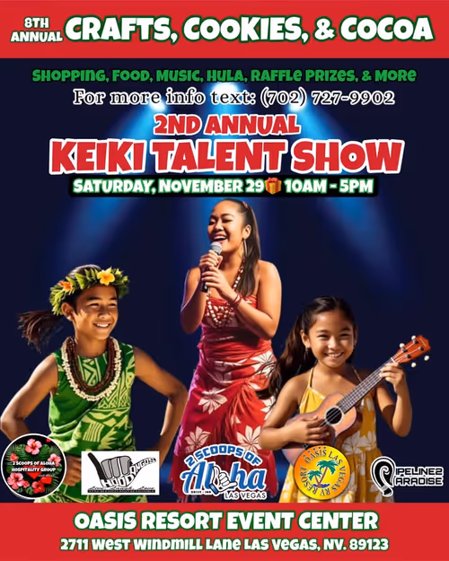8th annual Crafts, Cookies, & Cocoa Holiday Affair and Keiki Talent Show Event Image