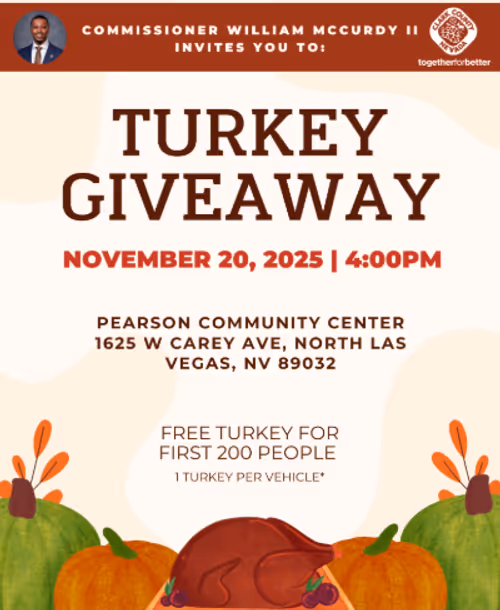 Thanksgiving Turkey Giveaway with Commissioner William McCurdy II Event Image