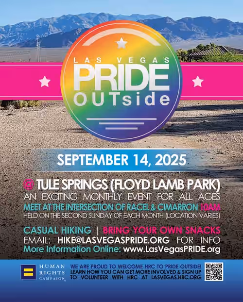 Las Vegas PRIDE OUTside Hike Event Image