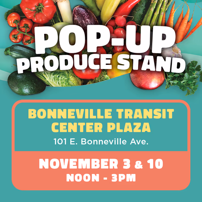 November Pop-Up Produce Stand at Bonneville Transit Center Plaza Event Image