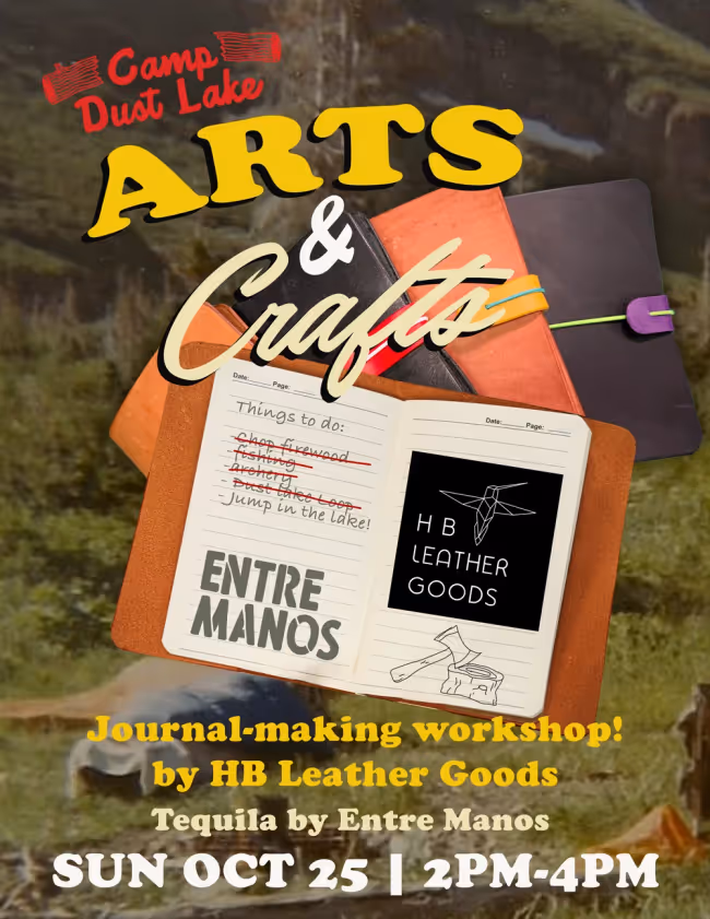 Camp Art + Crafts | Leather Making Workshop at Dustland Event Image