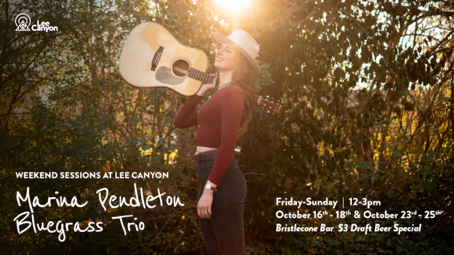 Marina Pendleton Bluegrass Trio at Lee Canyon's Bristlecone Bar Event Image