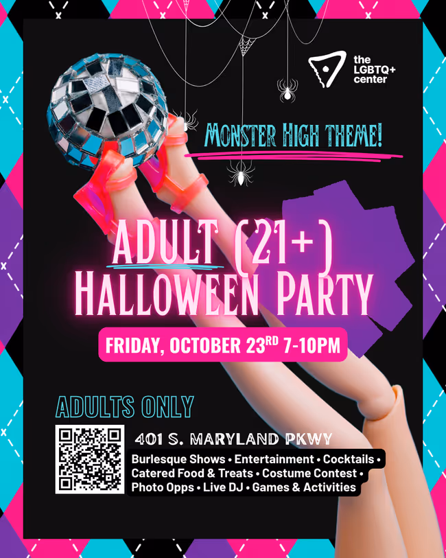 Monster High-themed ADULT Halloween Party at The LGBTQ+ Center Event Image
