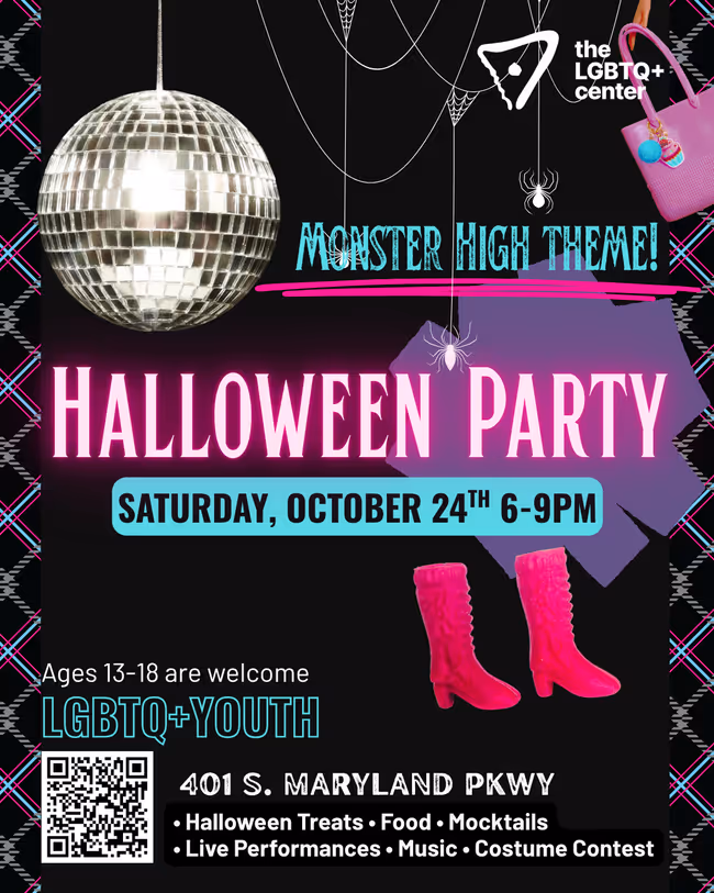 Monster High-themed Halloween Party at The LGBTQ+ Center (Ages 13-18) Event Image