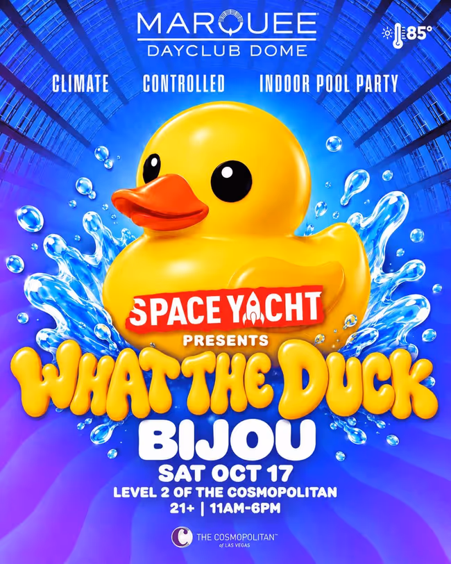 Space Yacht: What The Duck Pool Party | Marquee Las Vegas Event Image