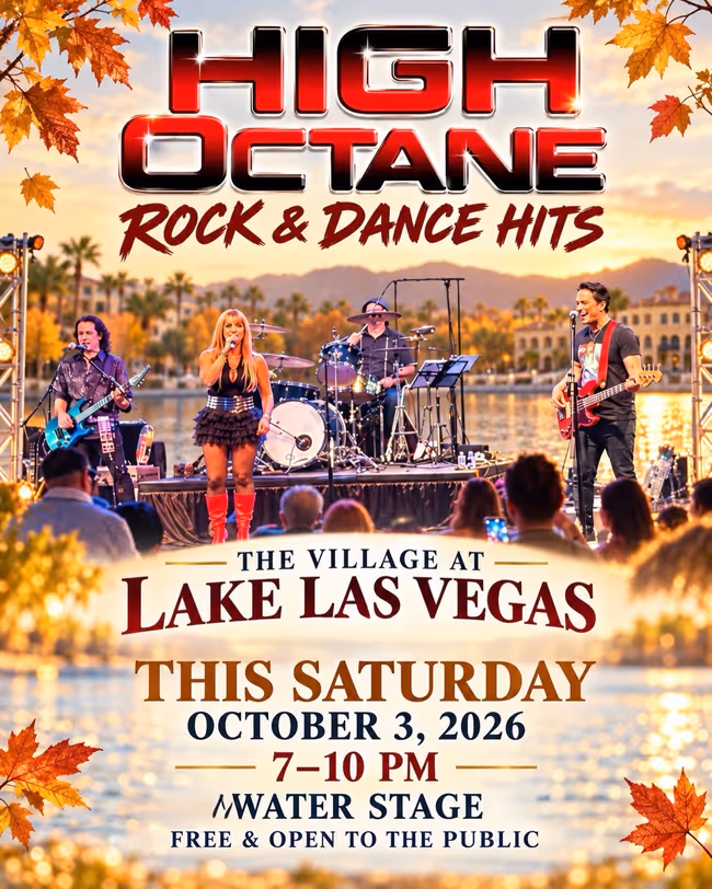 The Village at Lake Las Vegas October Concert Series: High Octane Event Image