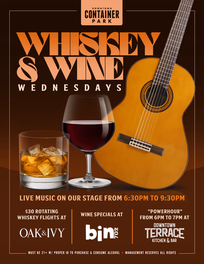 Whiskey & Wine Wednesday Event Image