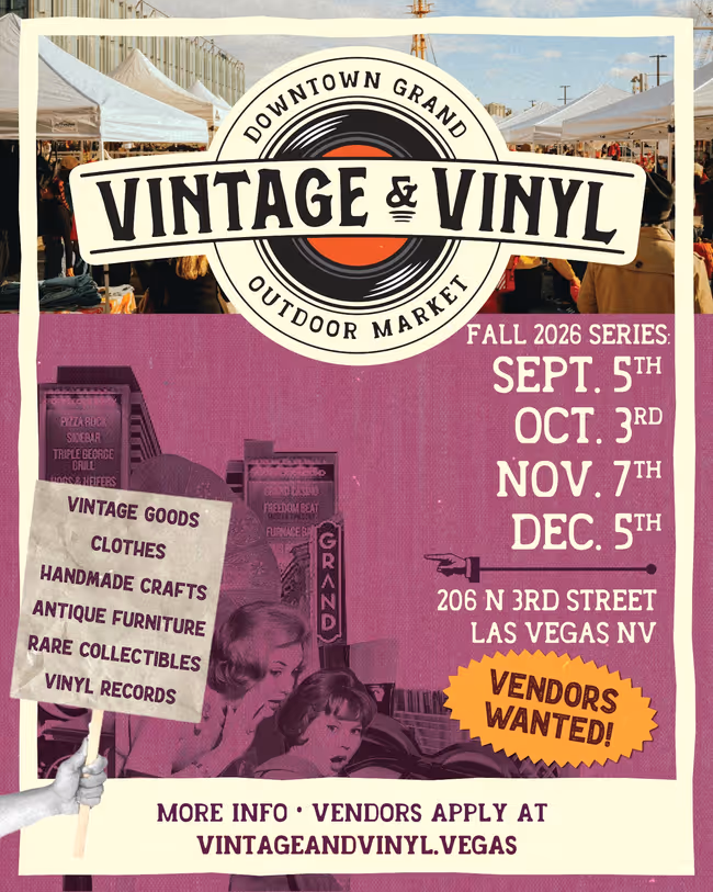 Downtown Grand Outdoor Market: Vintage and Vinyl Event Image