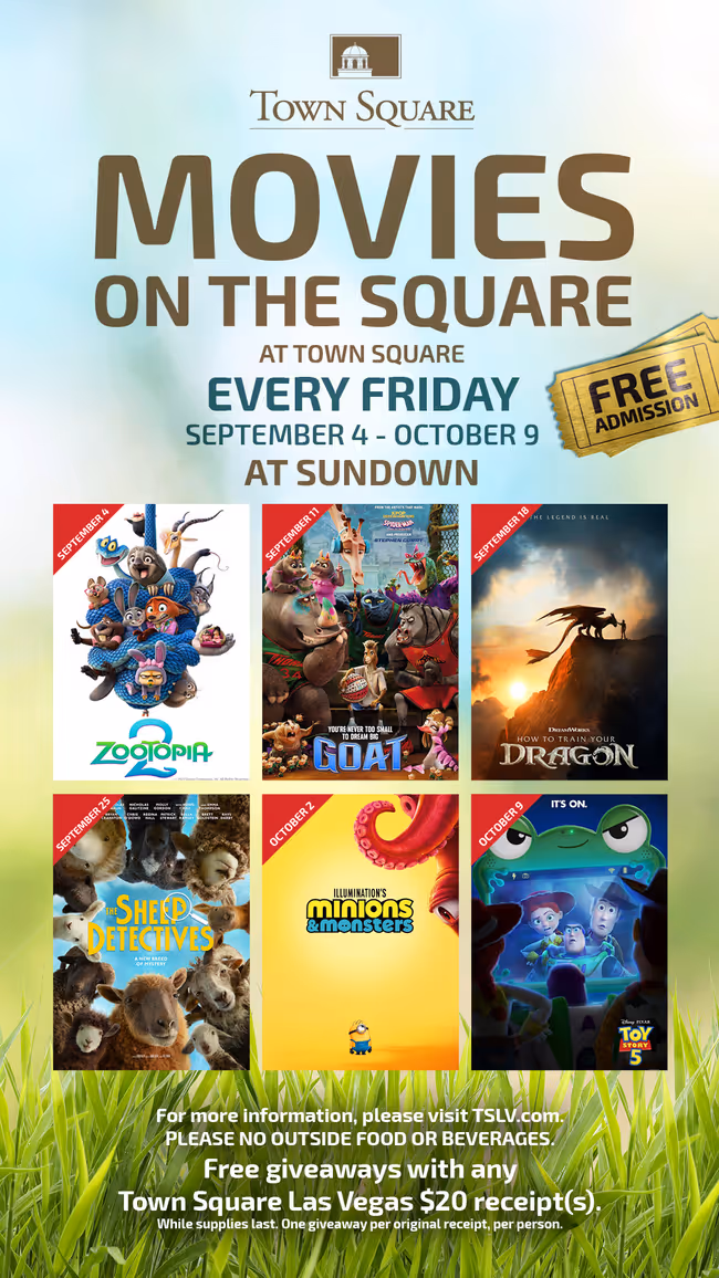 Movies on the Square: Minions & Monsters Event Image
